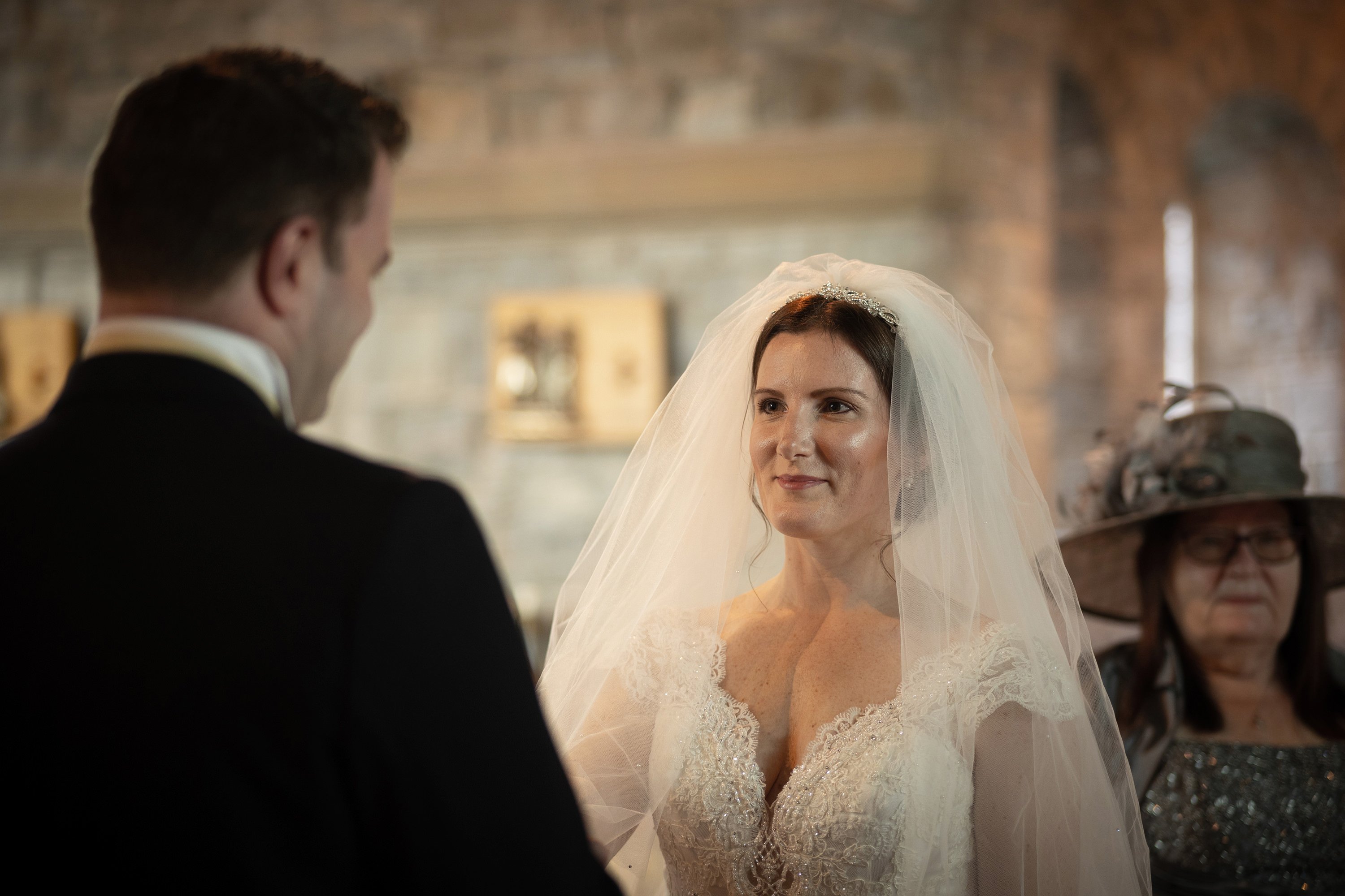 Jane and Dale exchange their wedding vows 