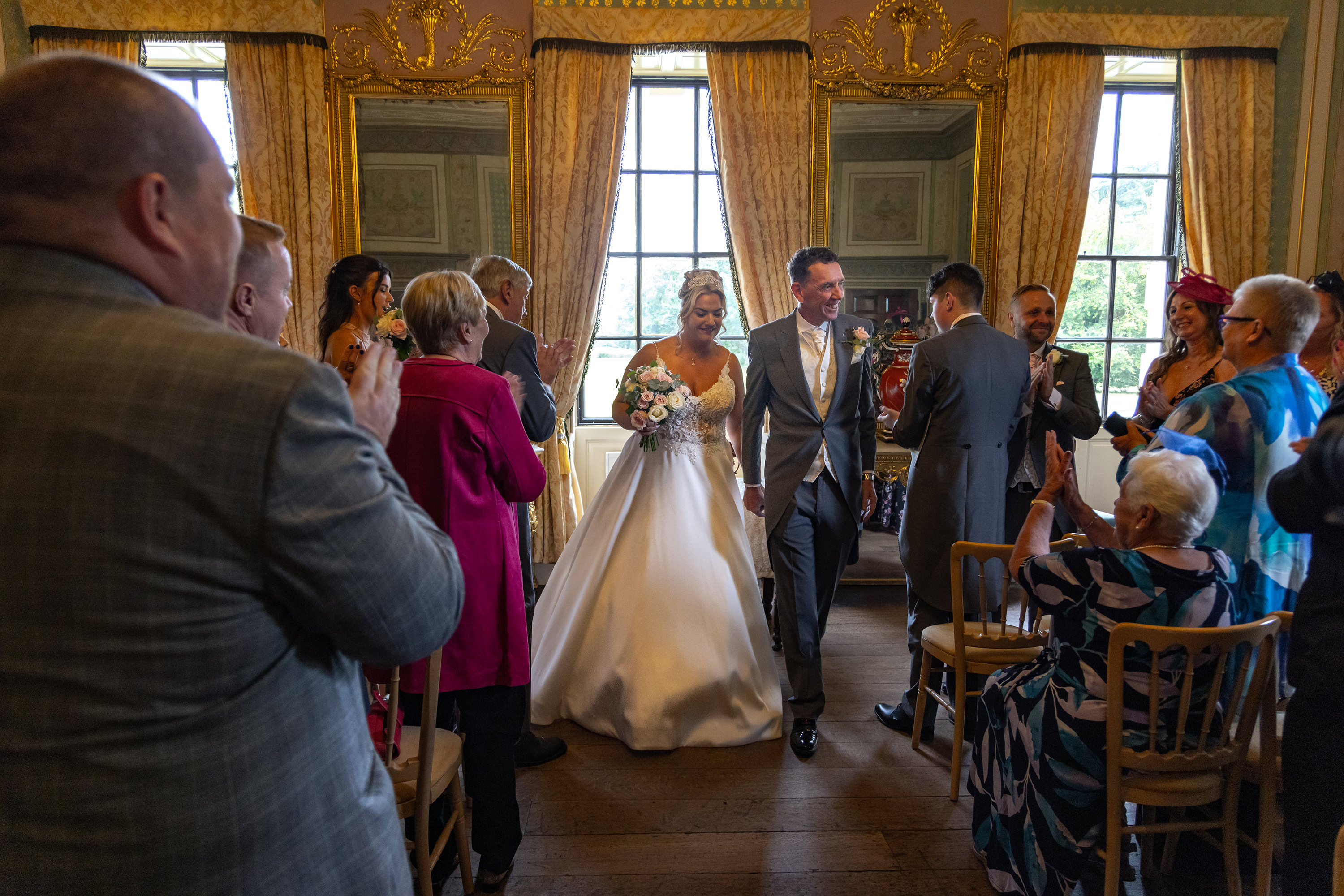 Tony and Amy walk down the aisle together 