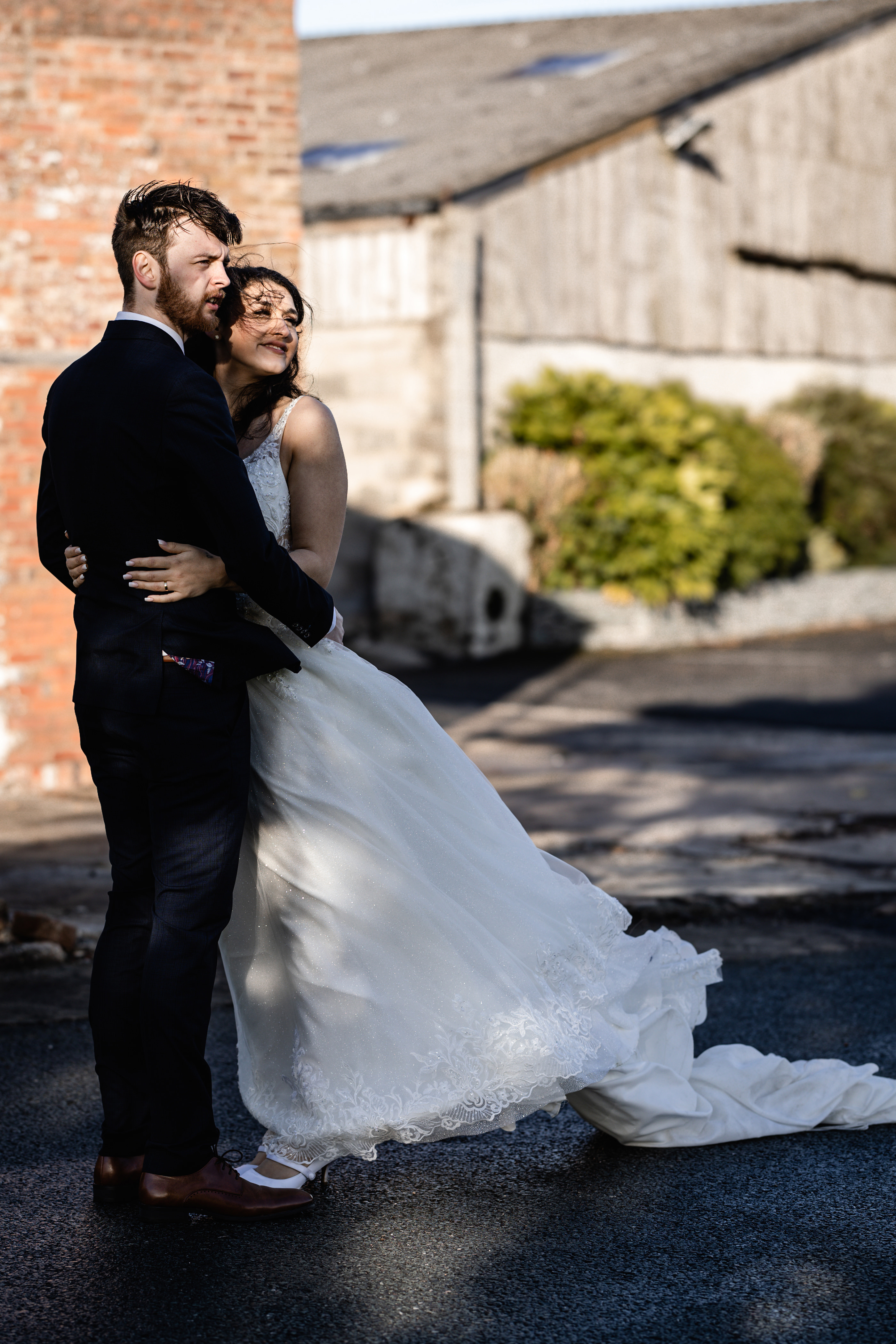 Glass house staining wedding photography 