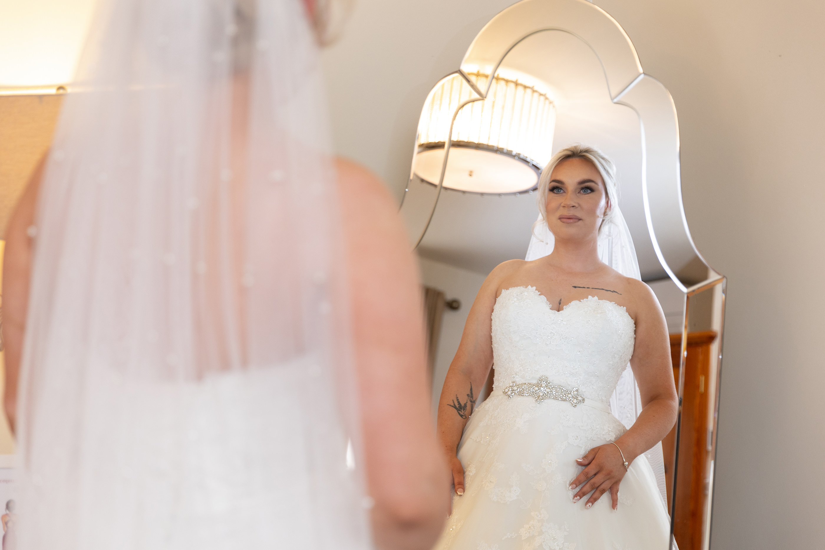 The Bride all ready for her wedding day