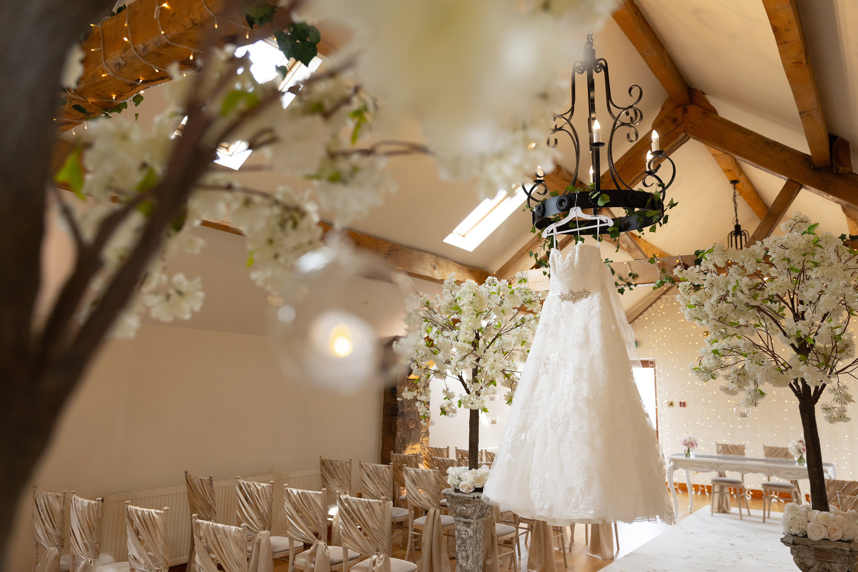 The Brides wedding dress