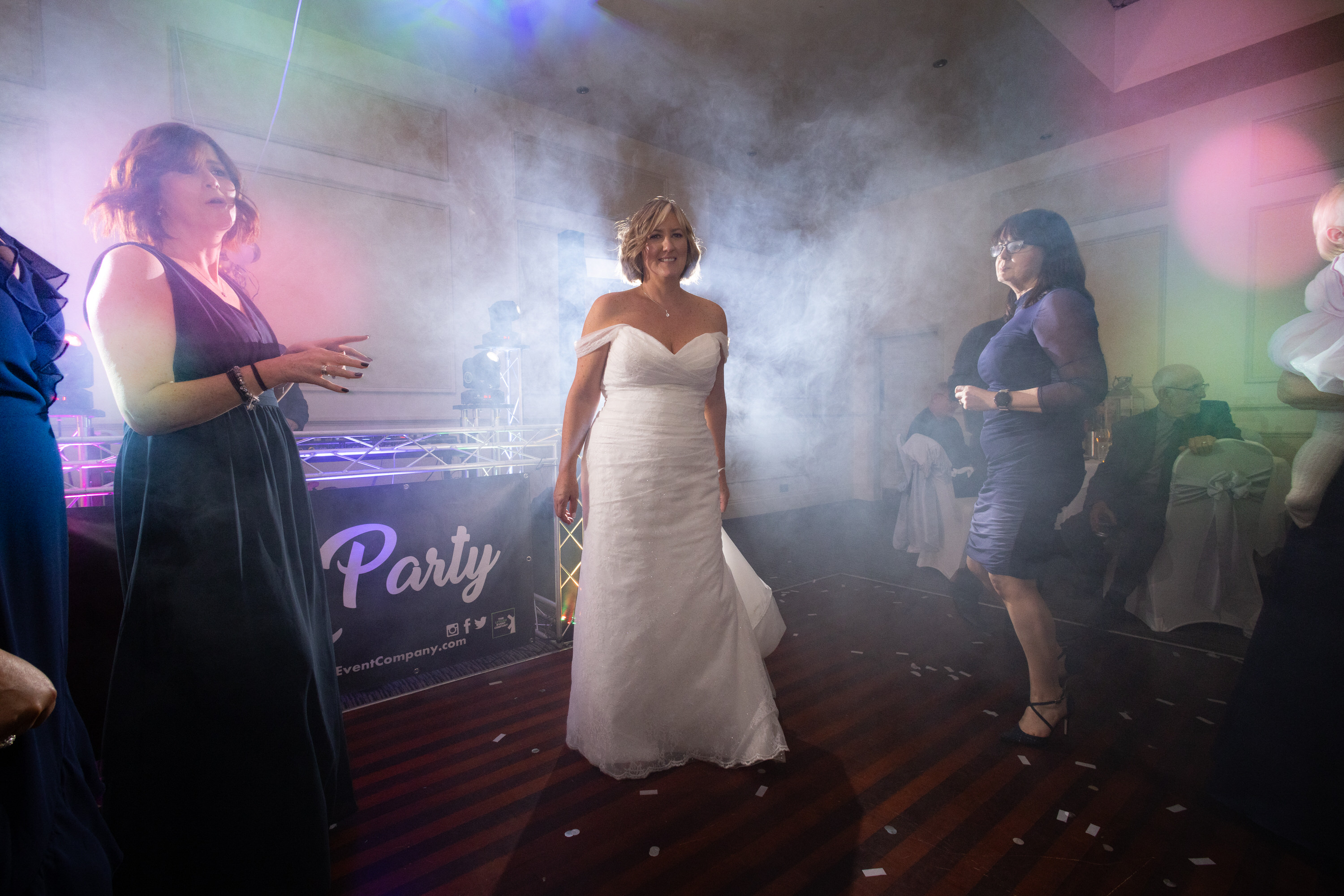 The Bride enjoying dancing on her wedding day 