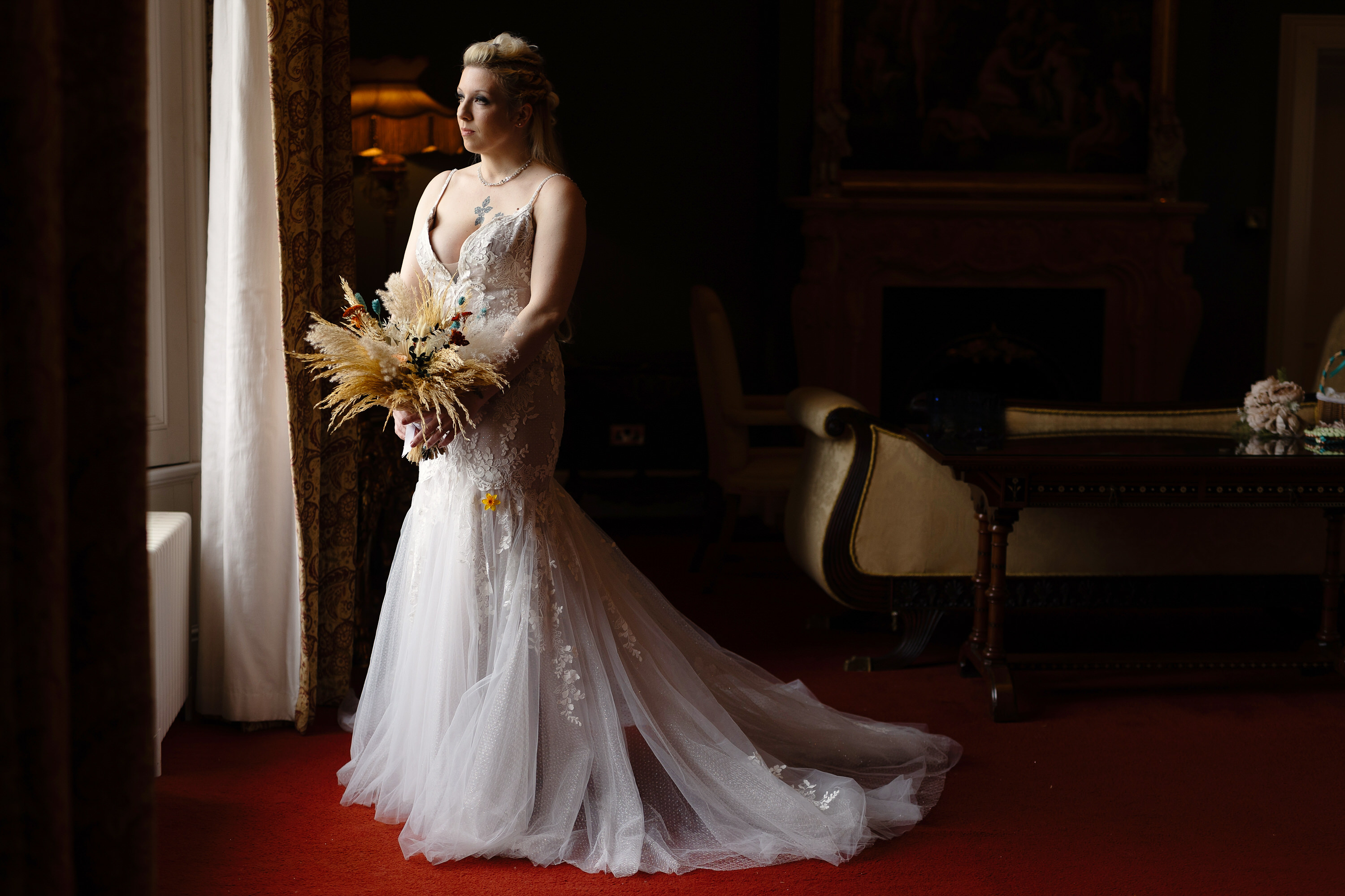 the bride is ready for the wedding