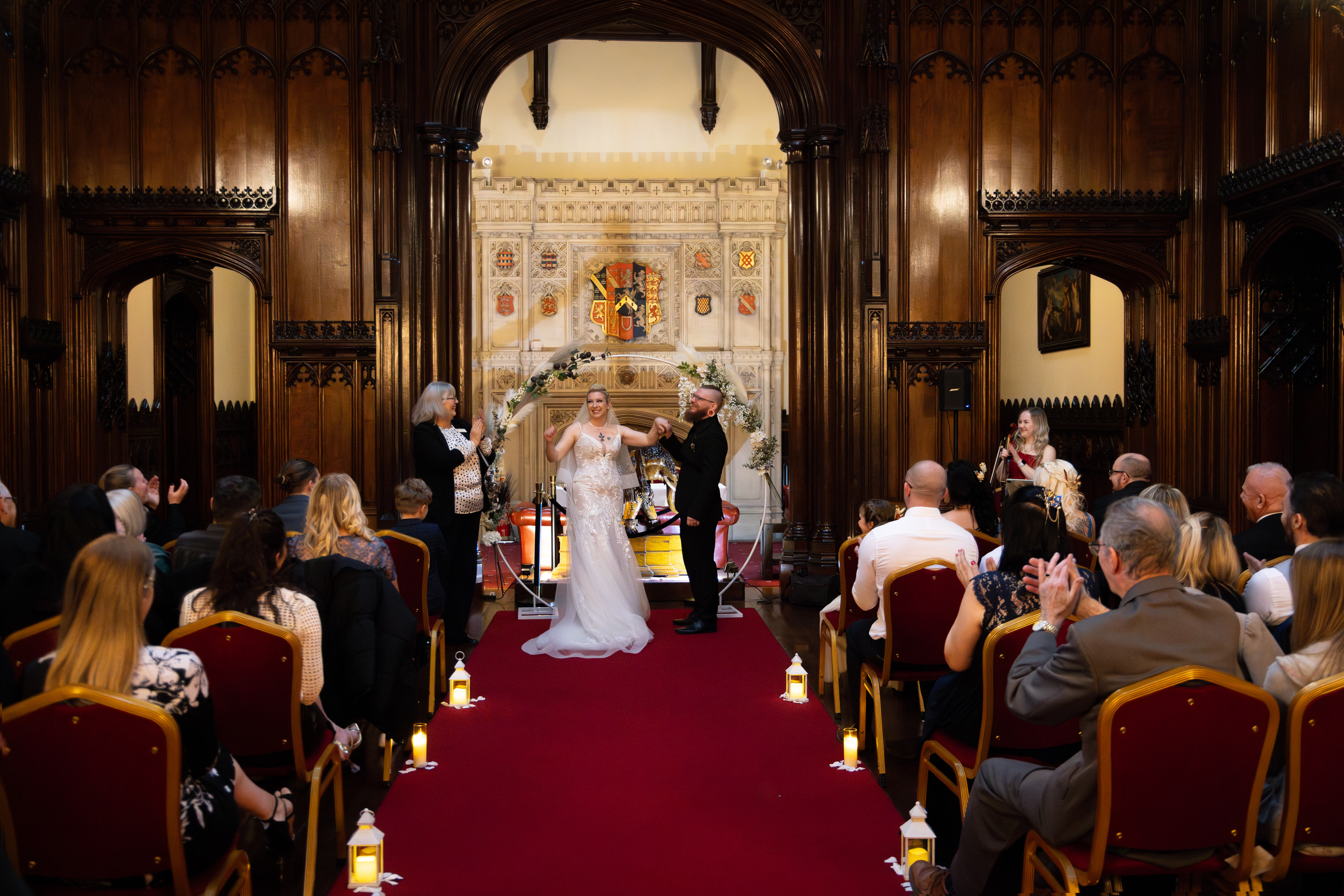 The couple are now husband and wife 