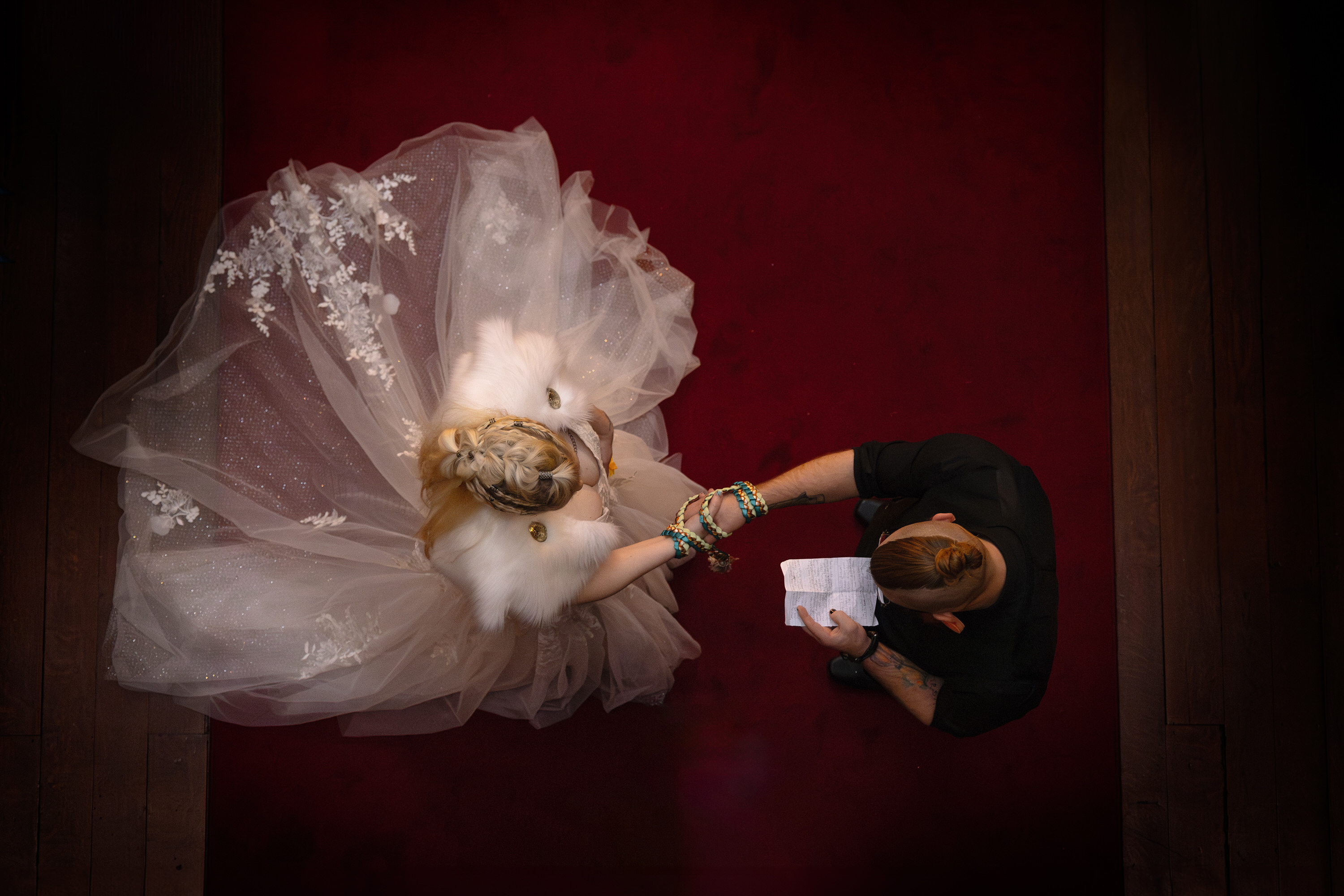 The hand fastening ceremony