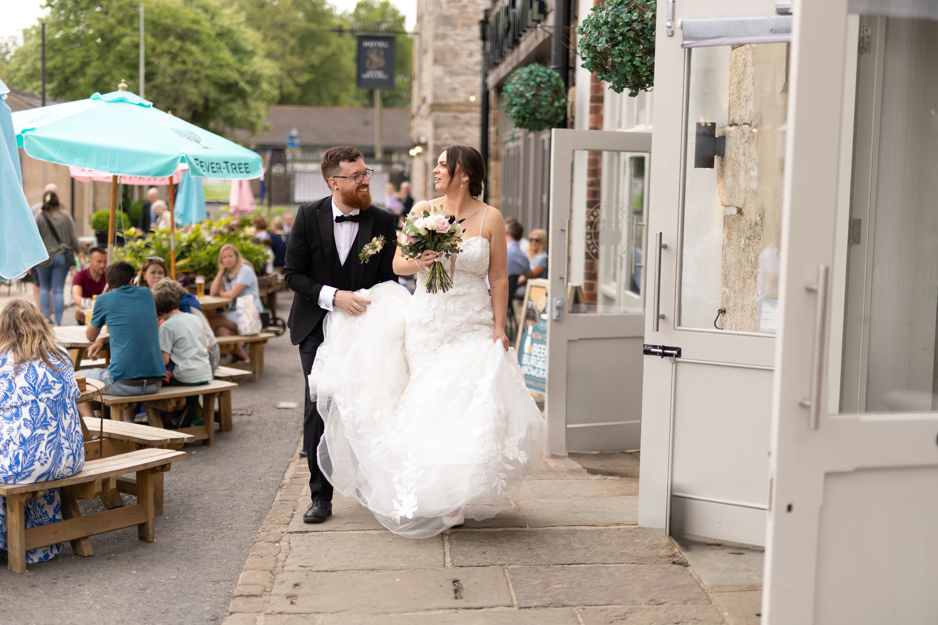 Wedding day at Holmes Mill Clitheroe 