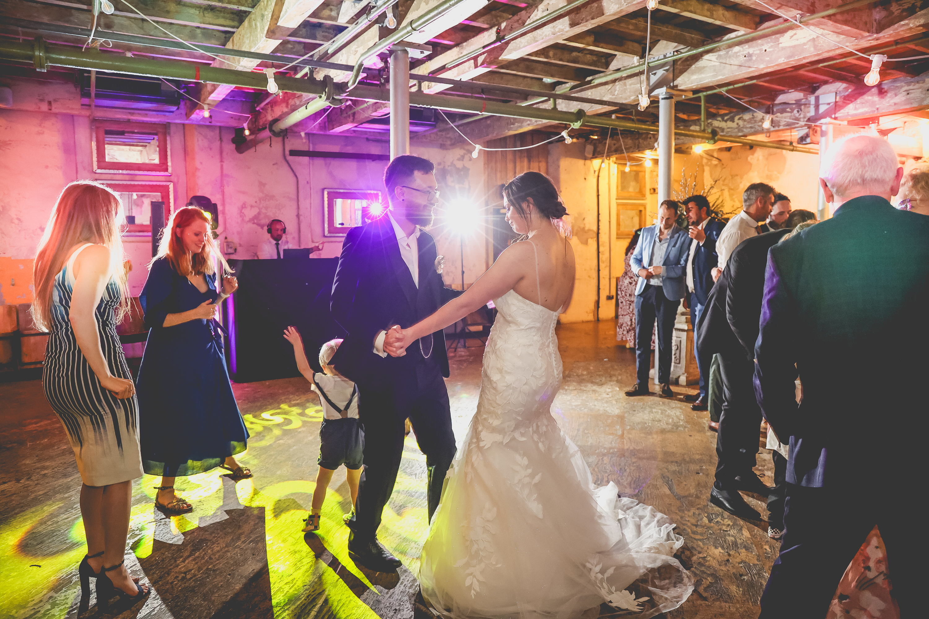 Wedding celebration at Holmes Mill 