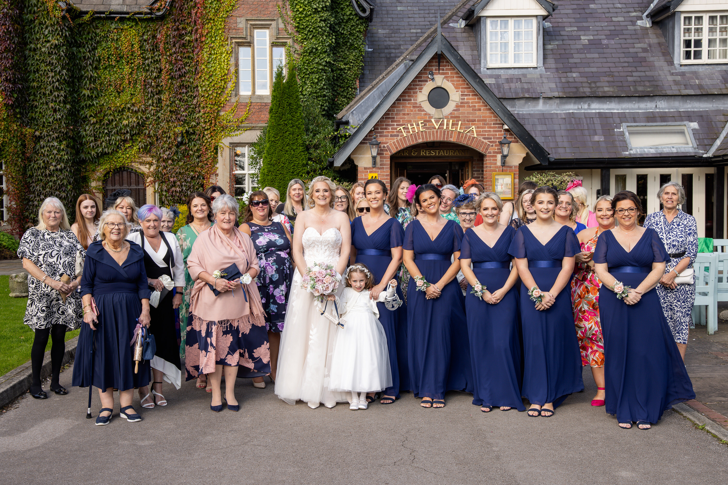 The bride and all her friends 