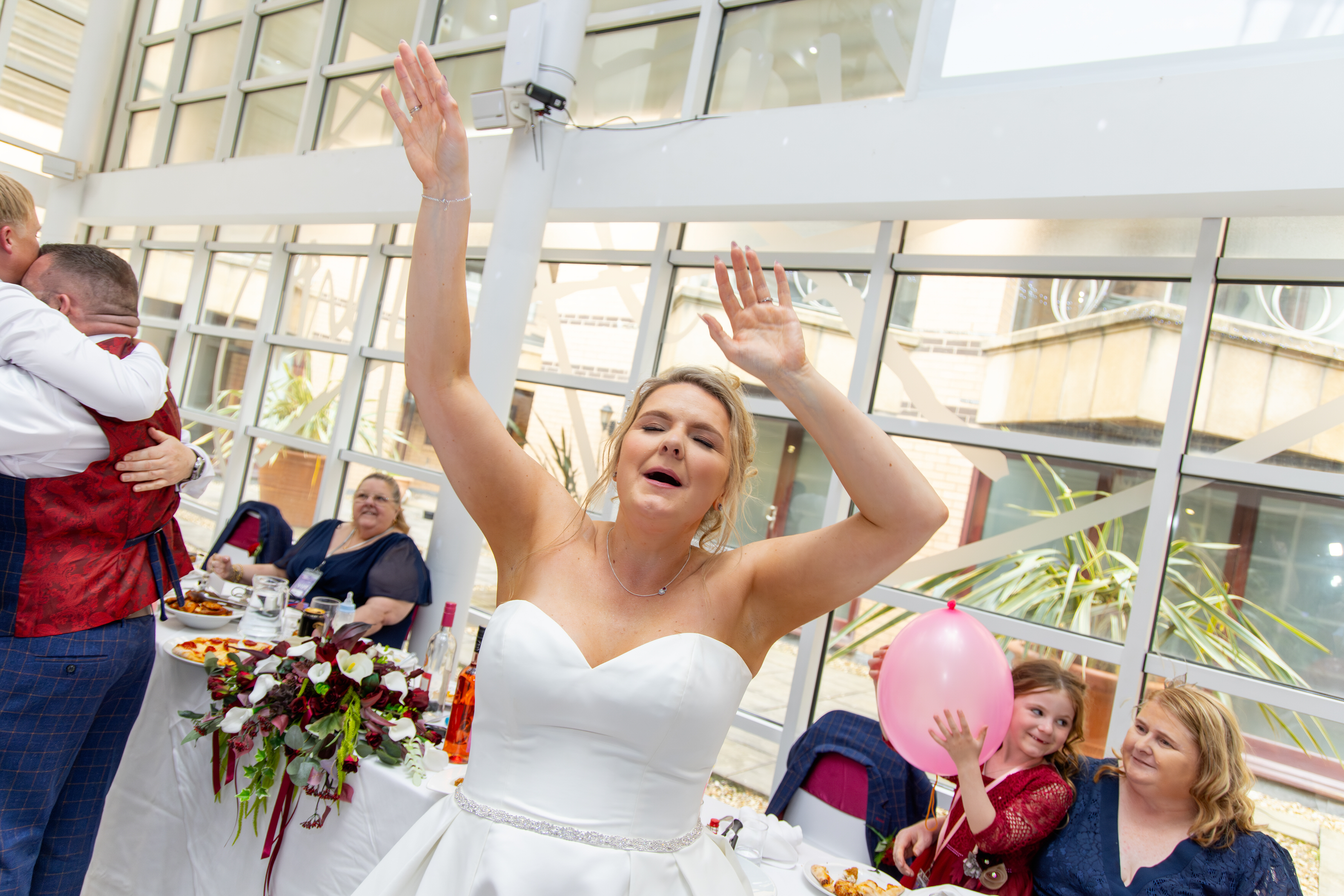 The Bride Jade enjoying the party 