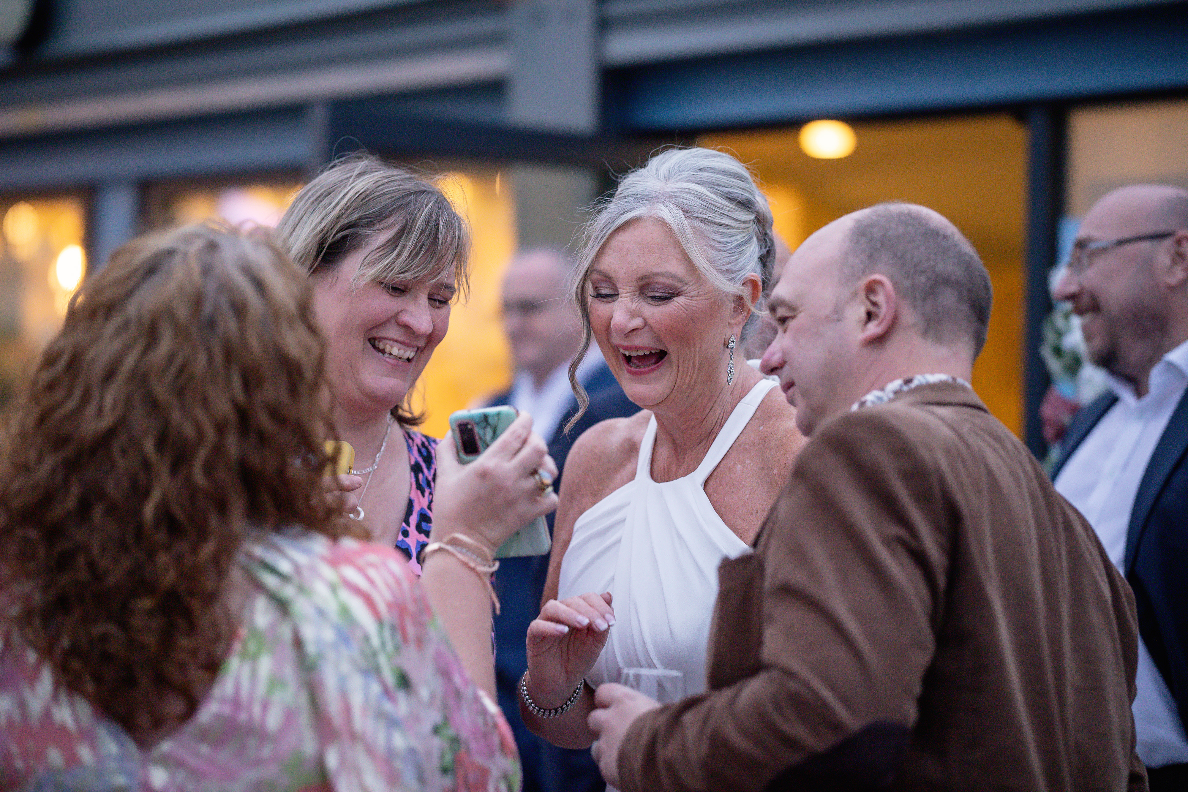 Evening wedding party 