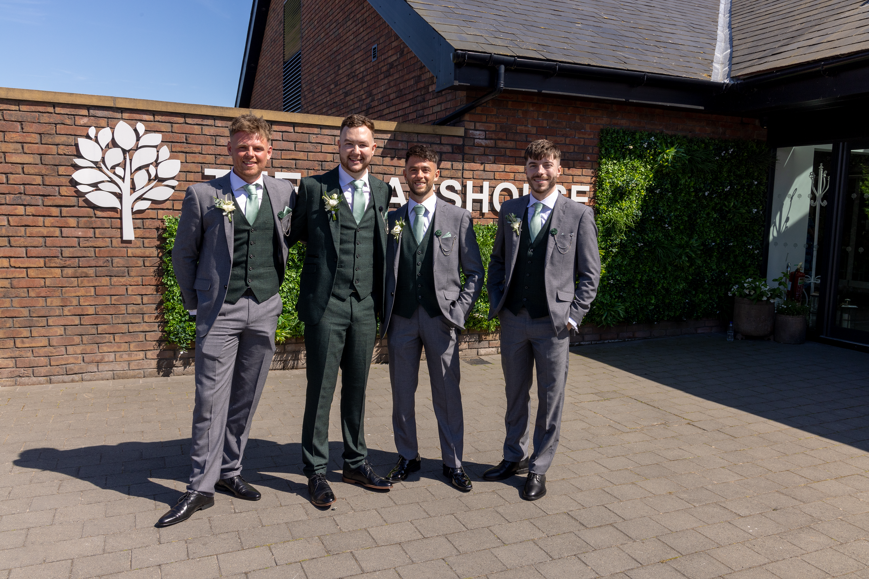 Nathan the groom with his best men 