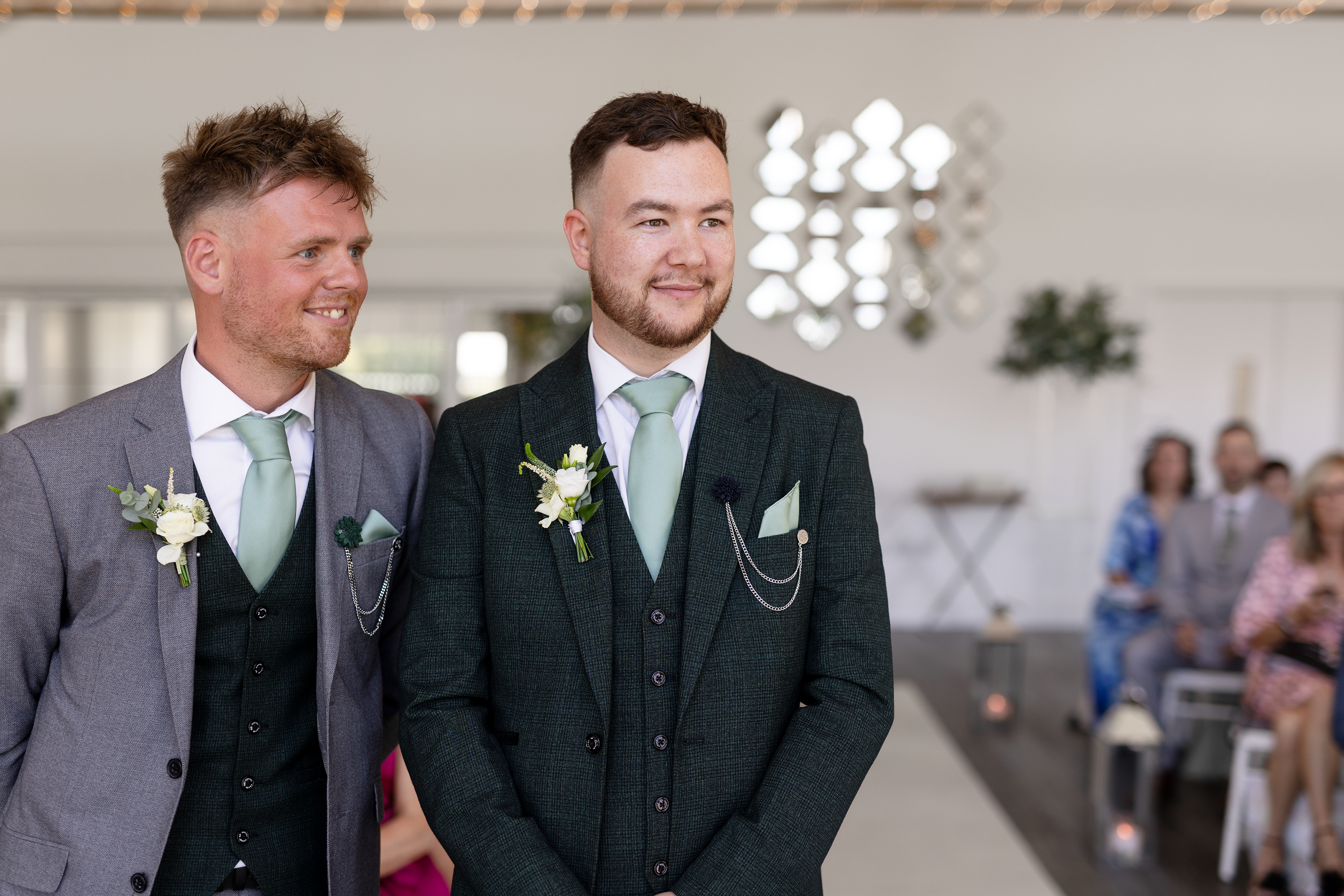 Nathan and the best man waiting 