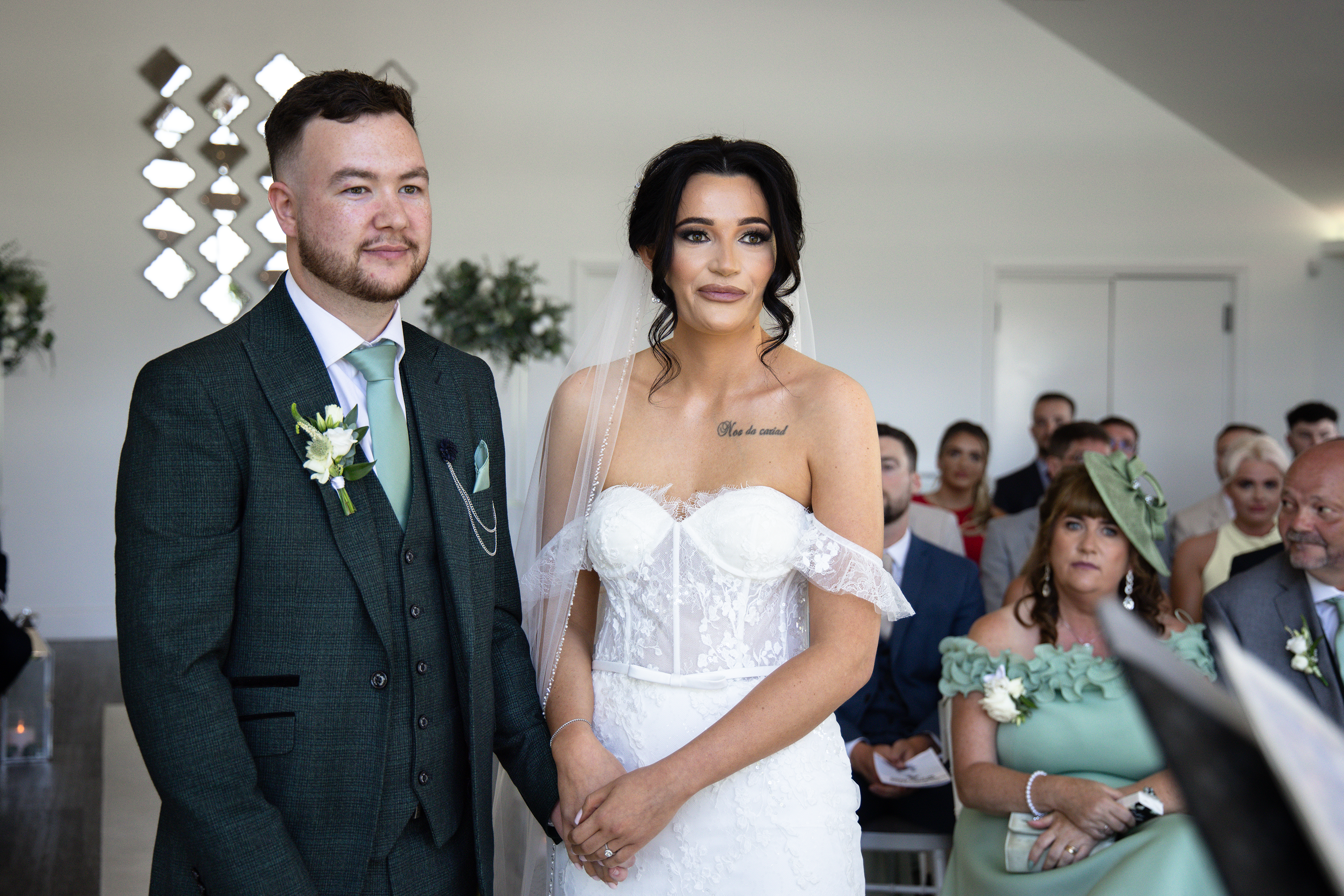 Christina and Nathan's wedding day 