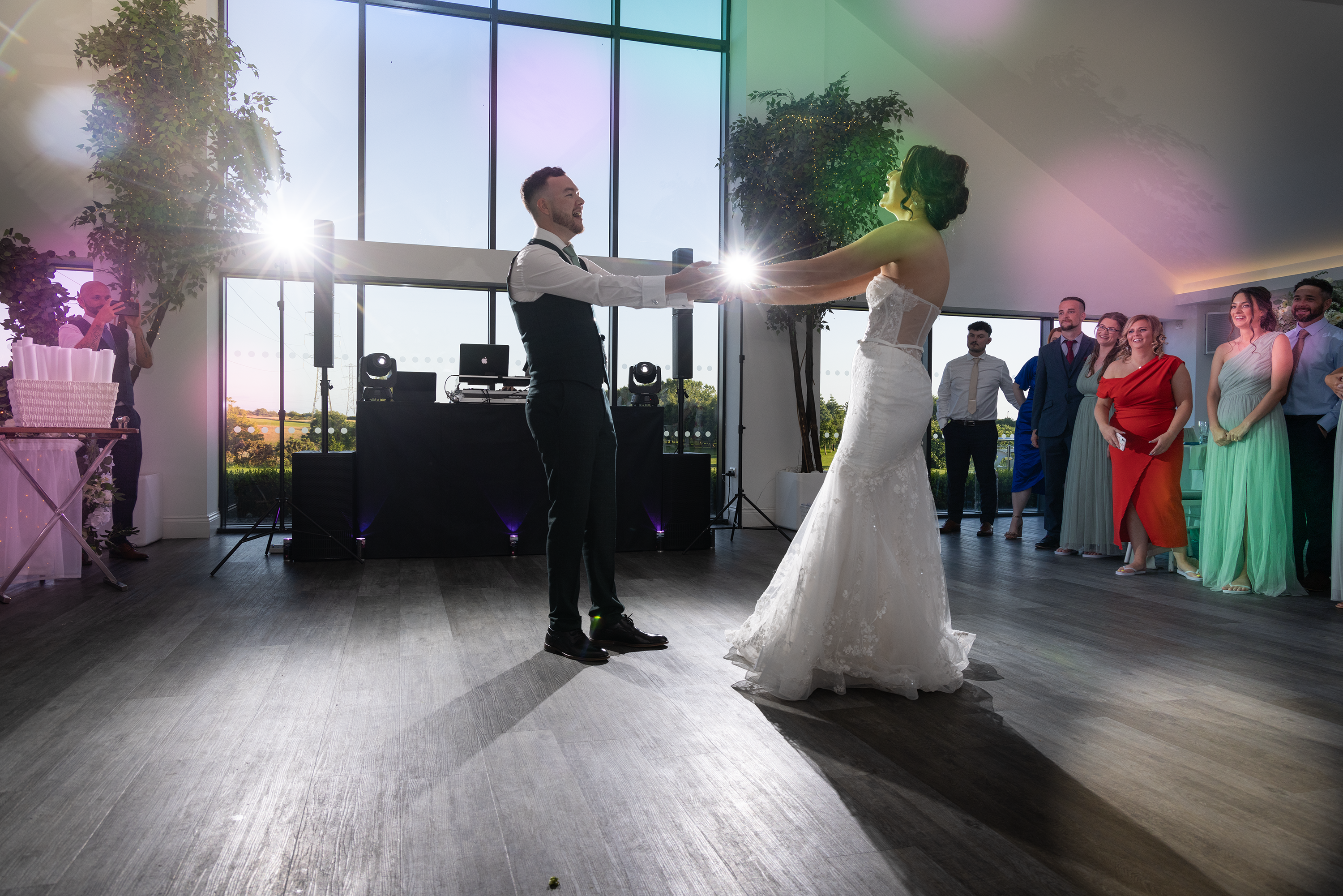 Nathan and Christina enjoying their first dance 
