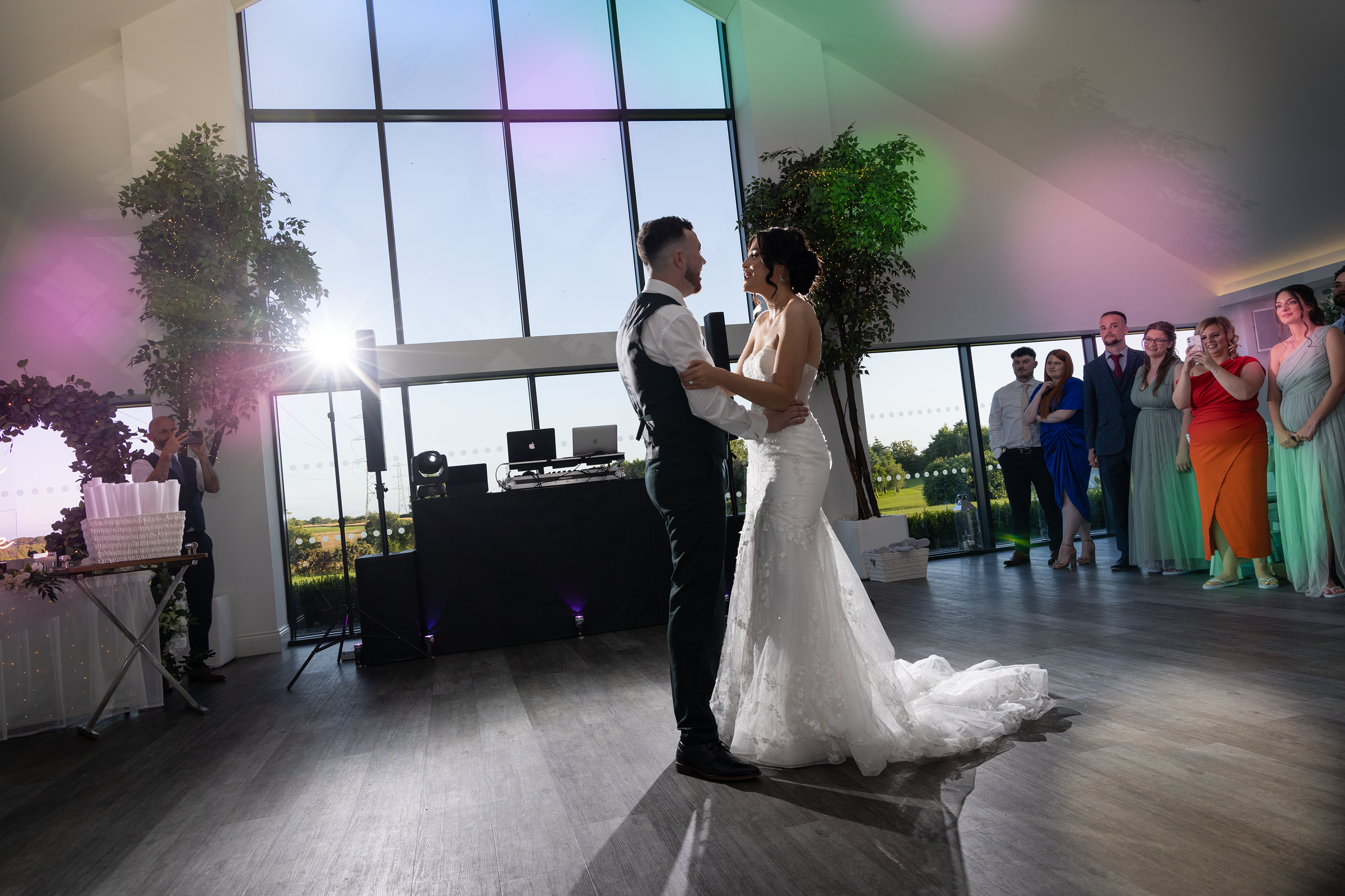 The couple's first dance 