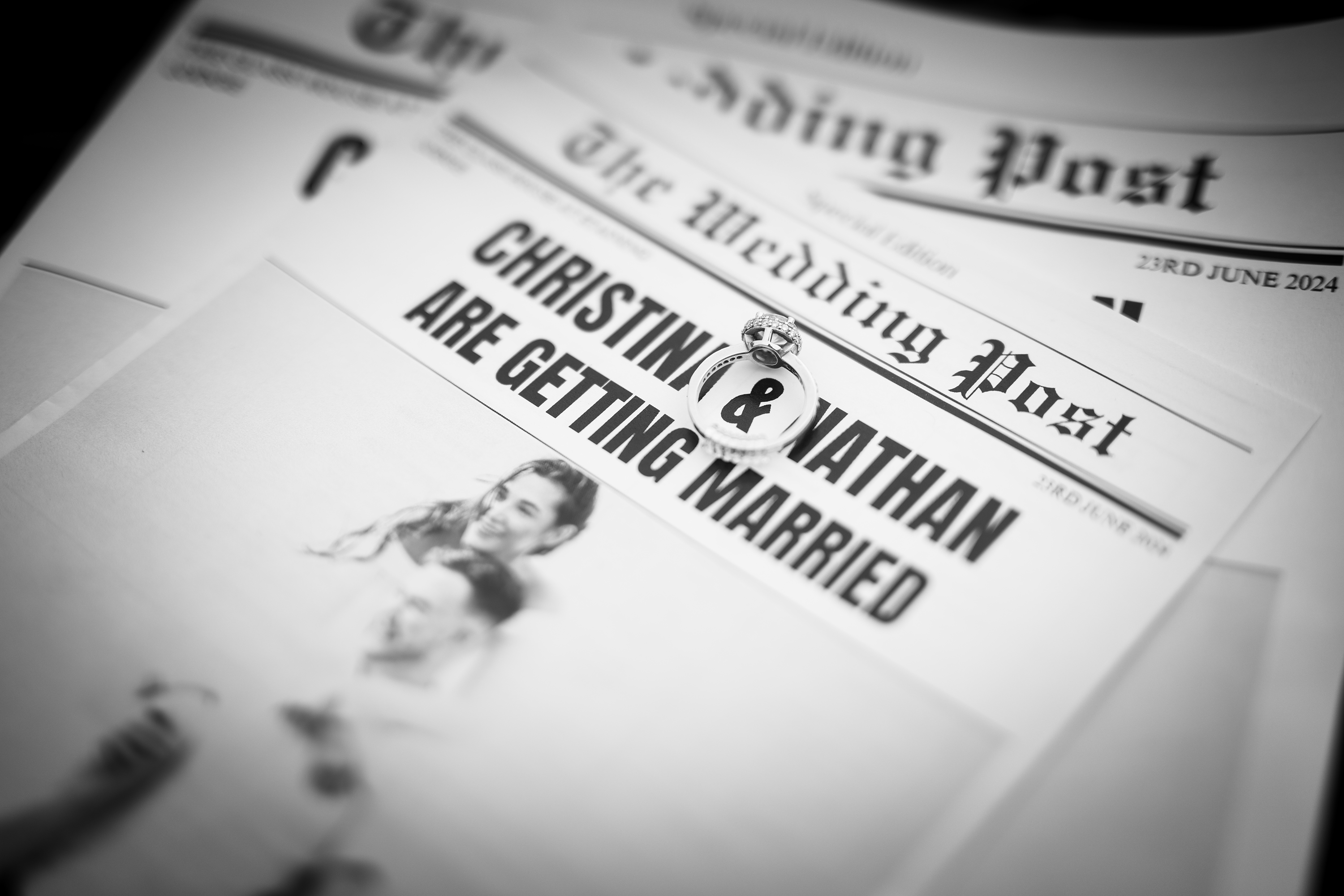 Wedding newspaper headlines 