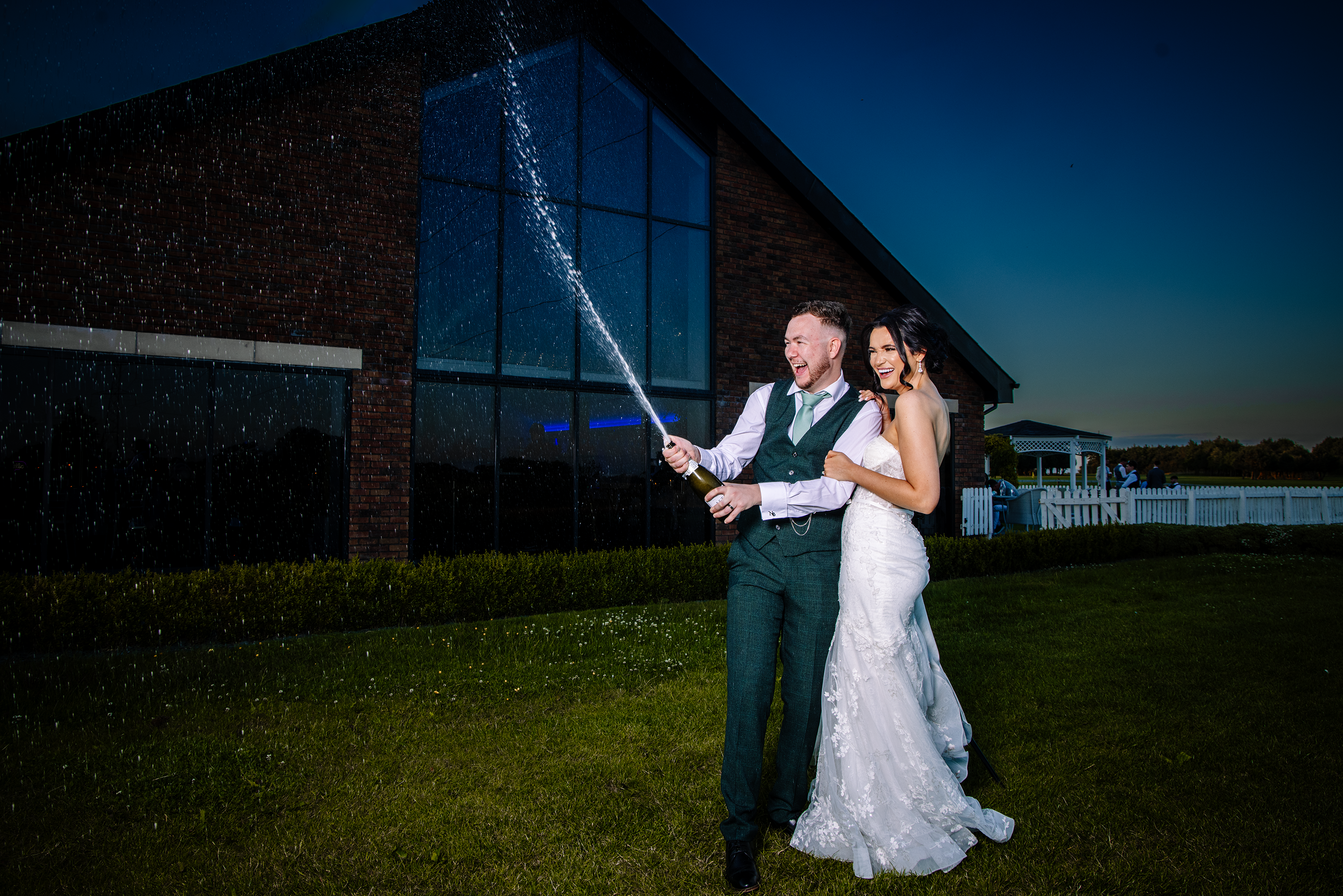 Wedding champagne photography 