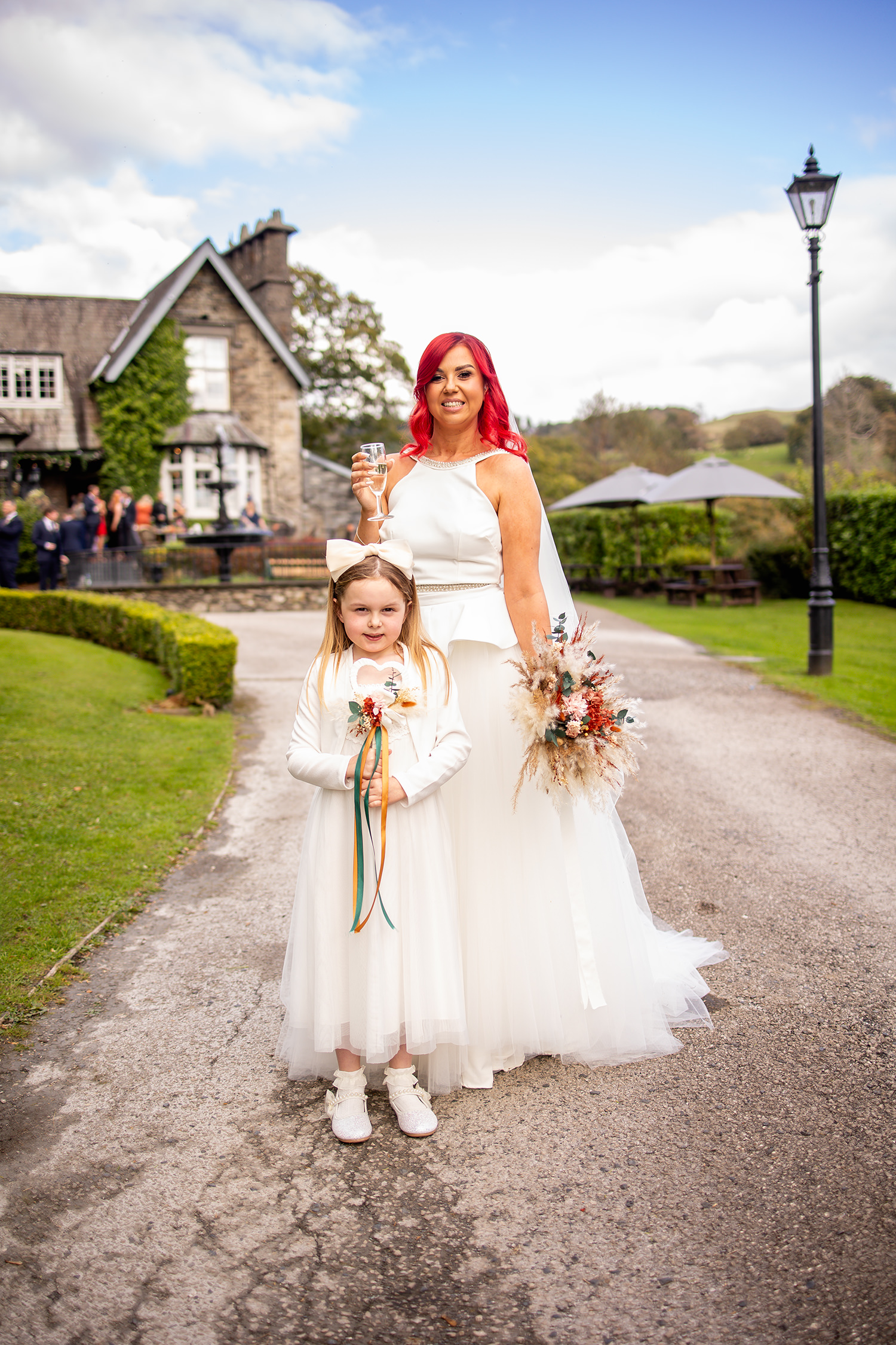 The bride and her daughter Millie 