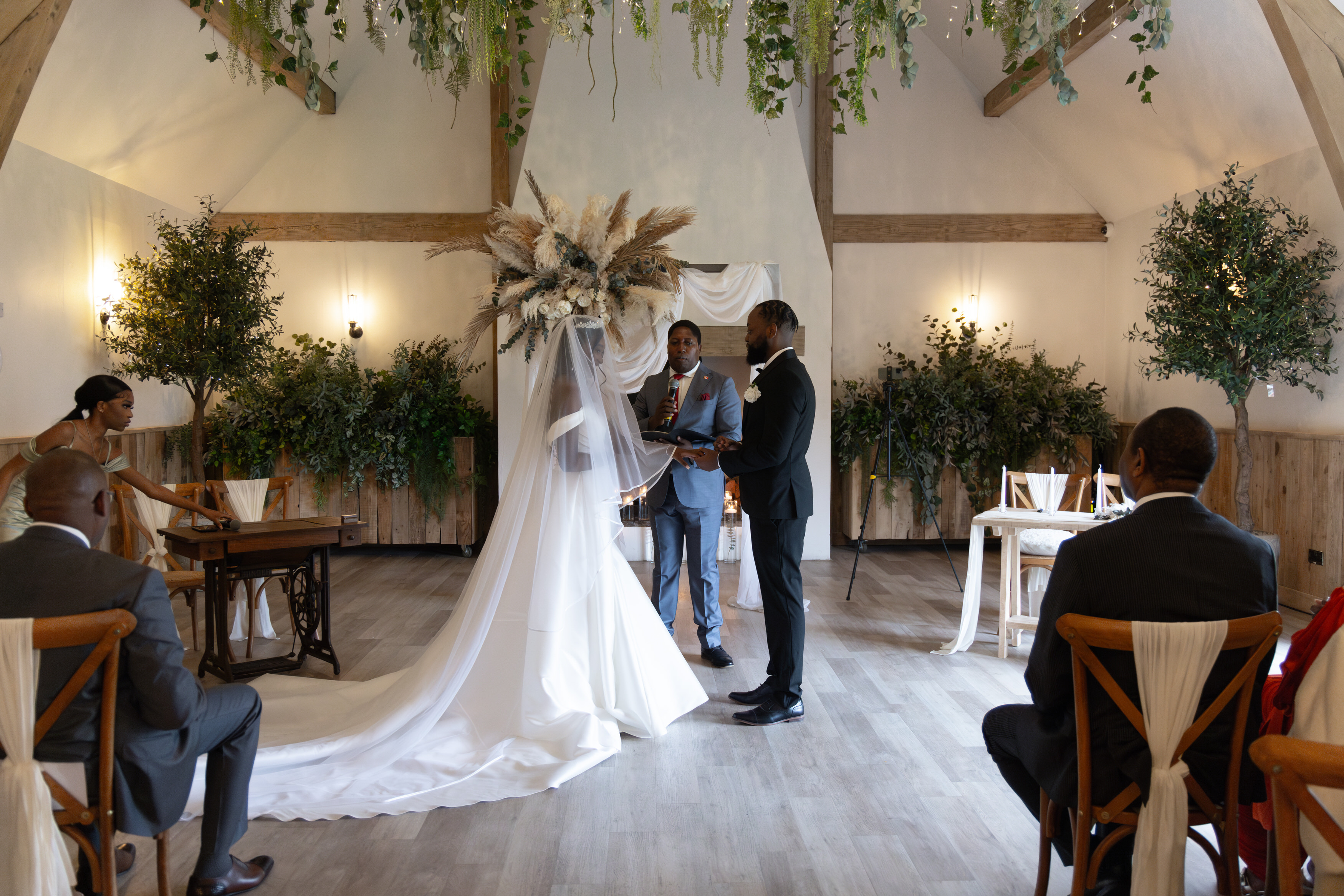 Wedding ceremony the river barn Poulton 