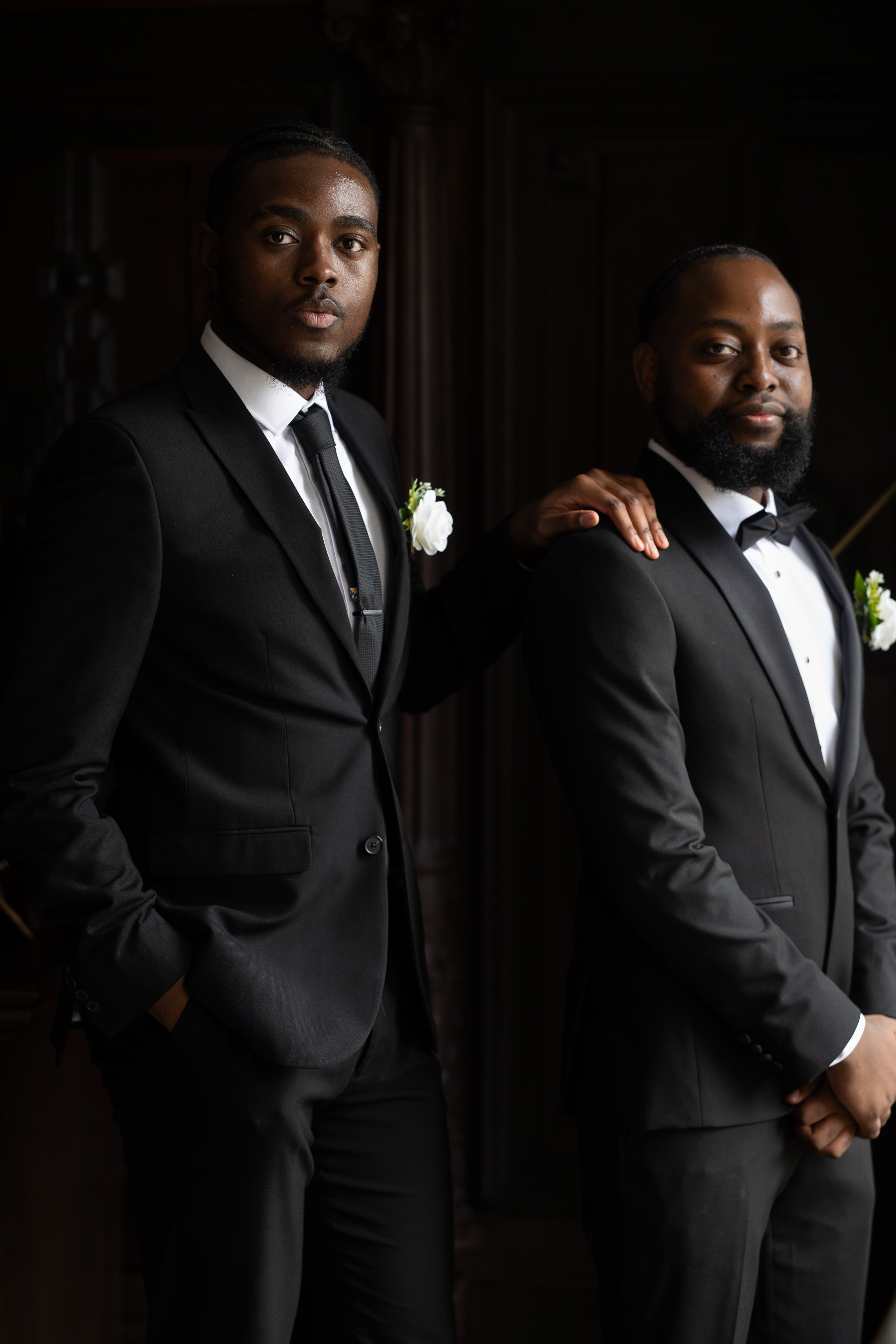 The groom and his best man 