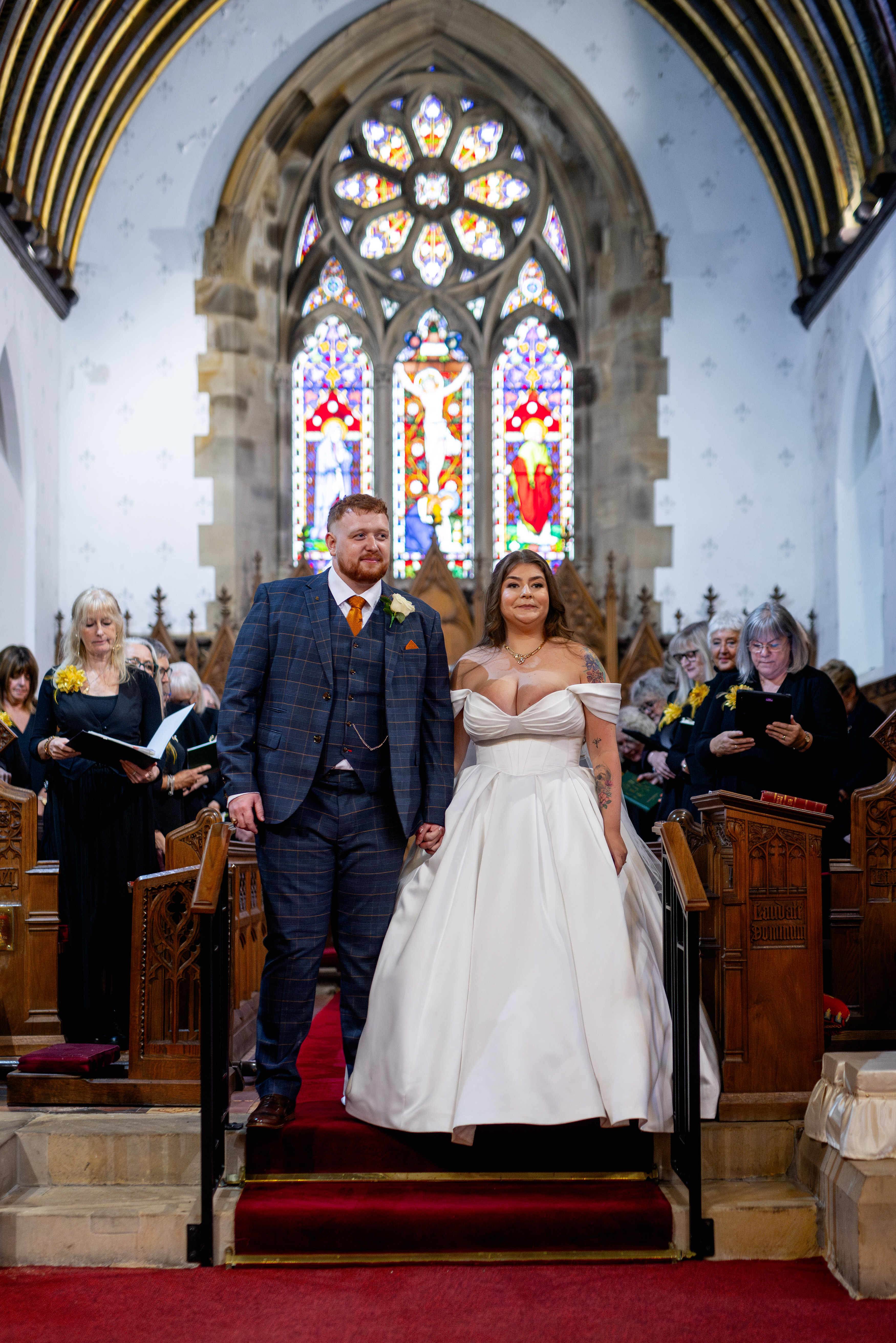 The happy couple are now husband and wife 