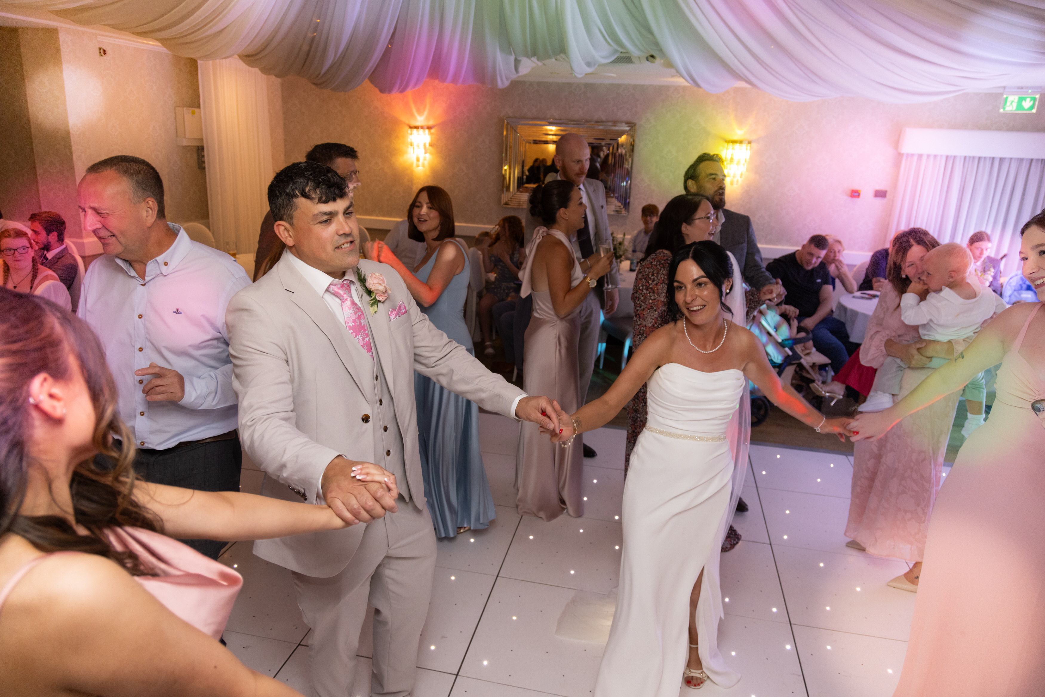 Wedding party at the glendower hotel lytham Saint Annes