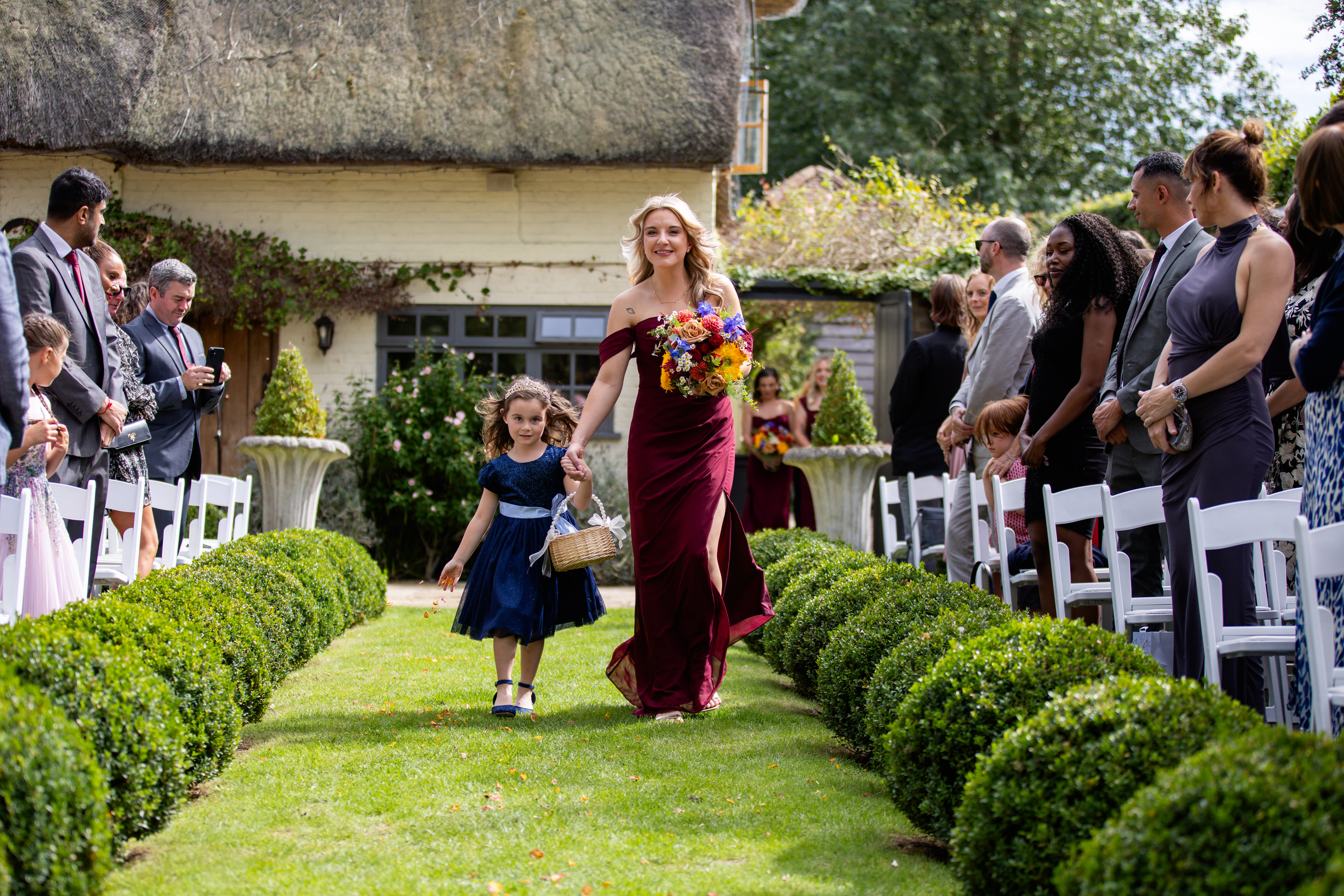 Beautiful bridesmaid at marlybrook house 