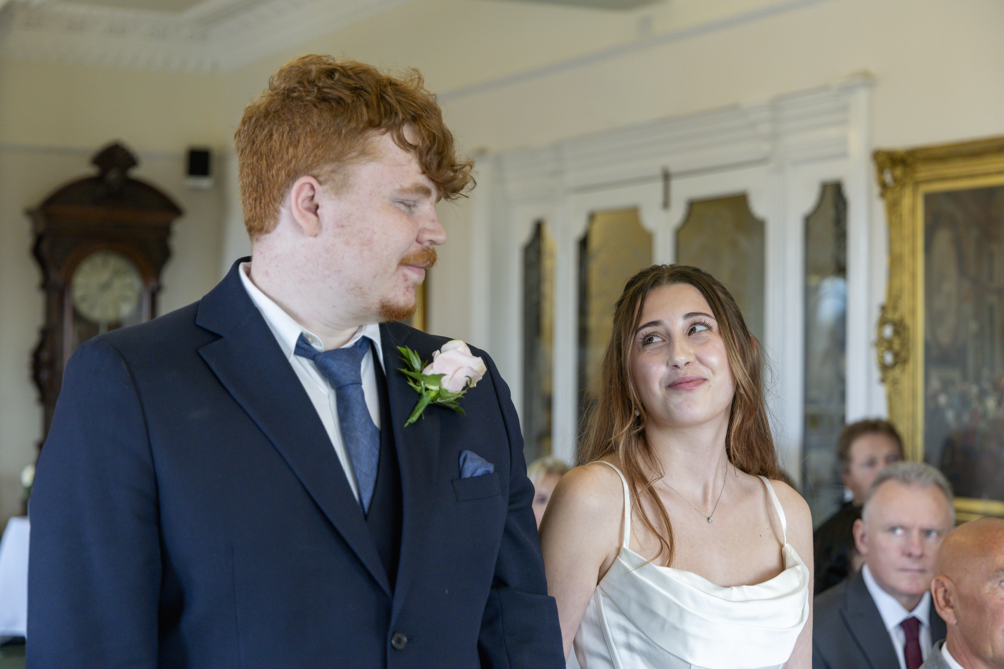 Ben and Katie started their wedding ceremony 