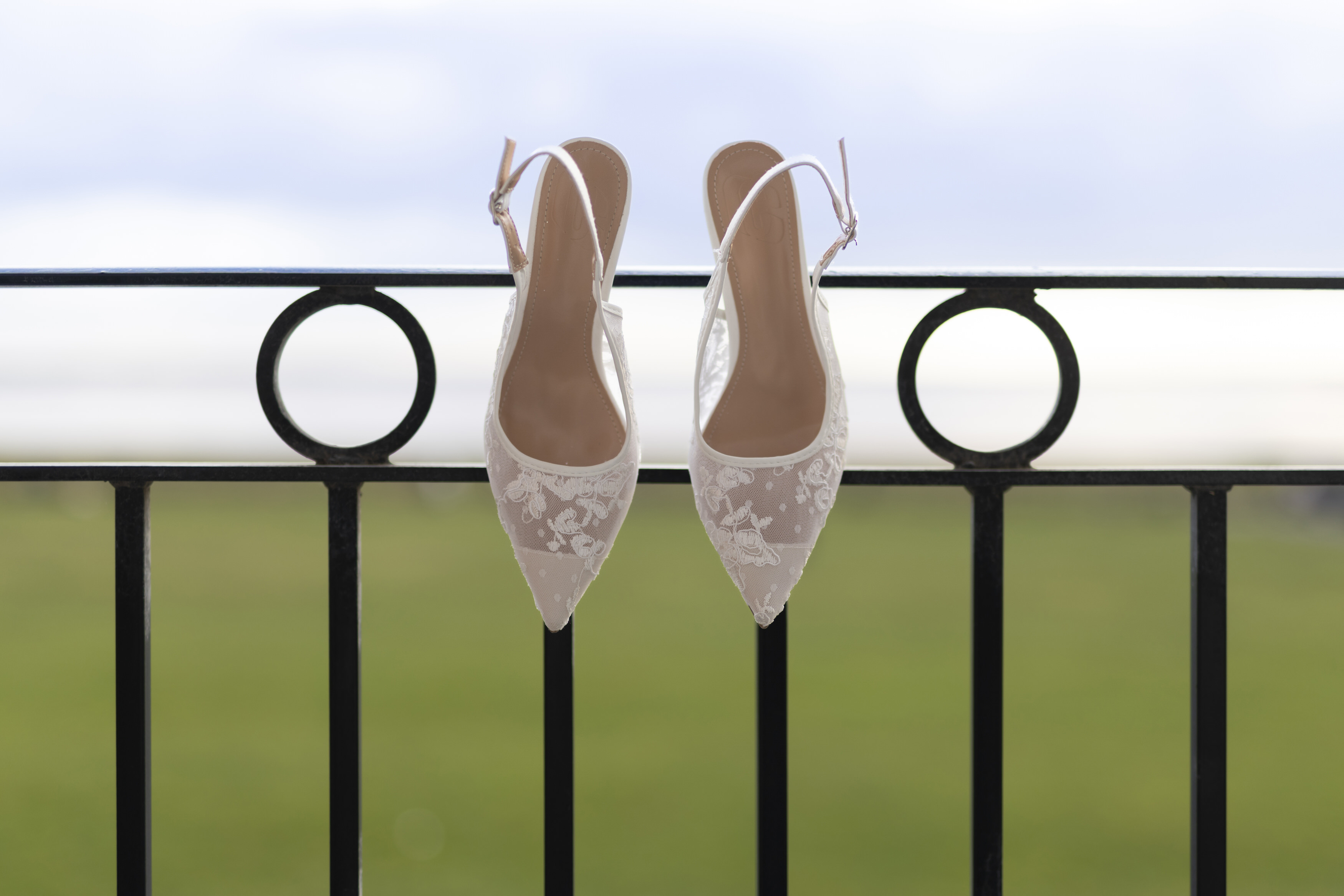 The brides wedding shoes 