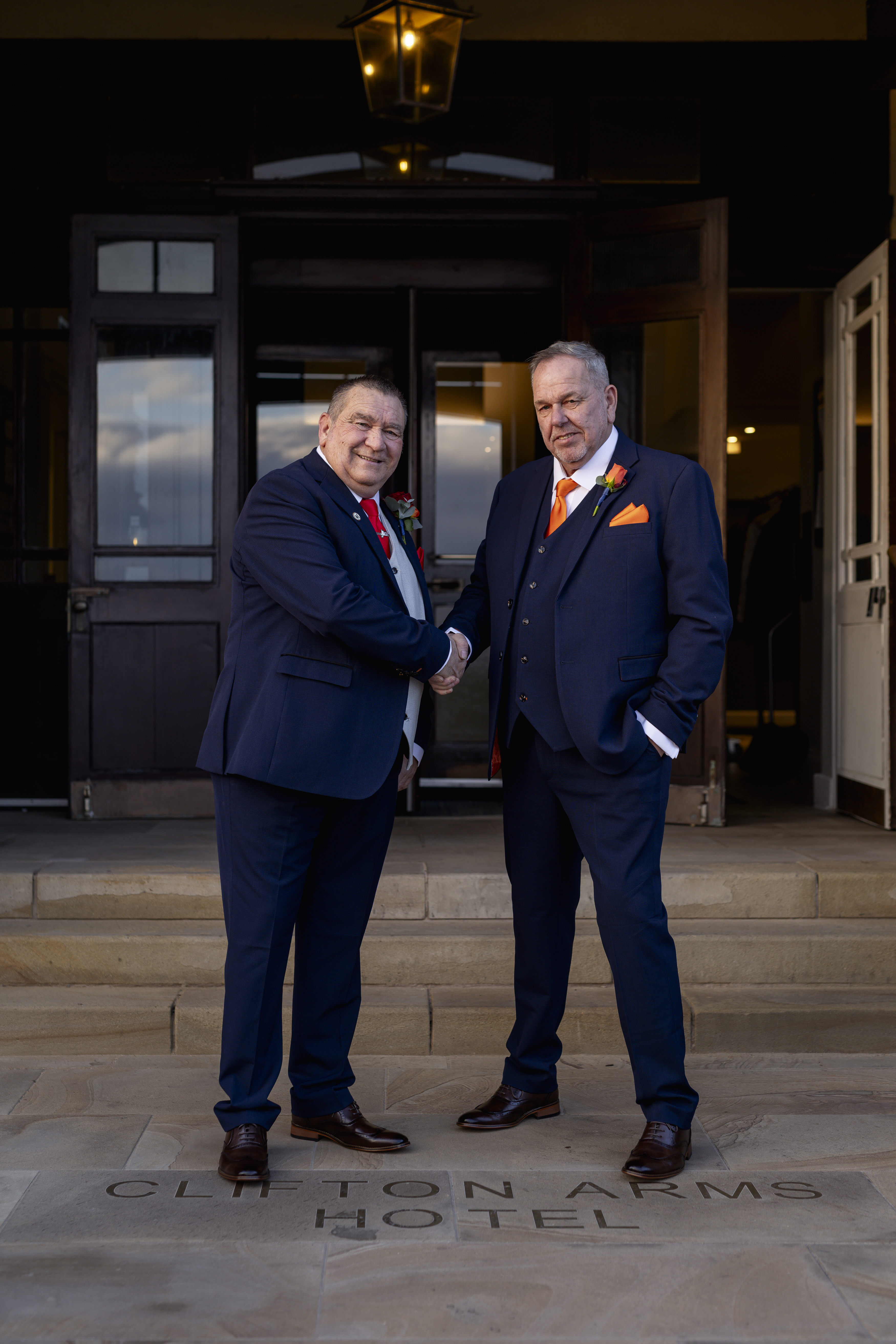 The groom Gary and his best man 