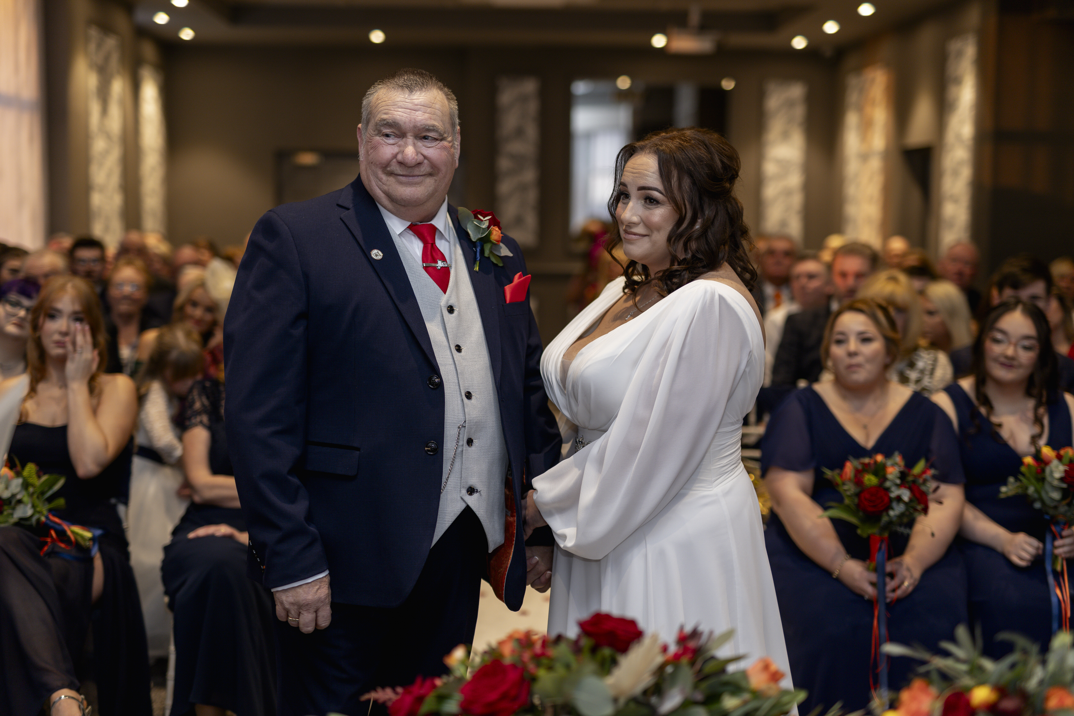 The happy couple are now  husband and wife 