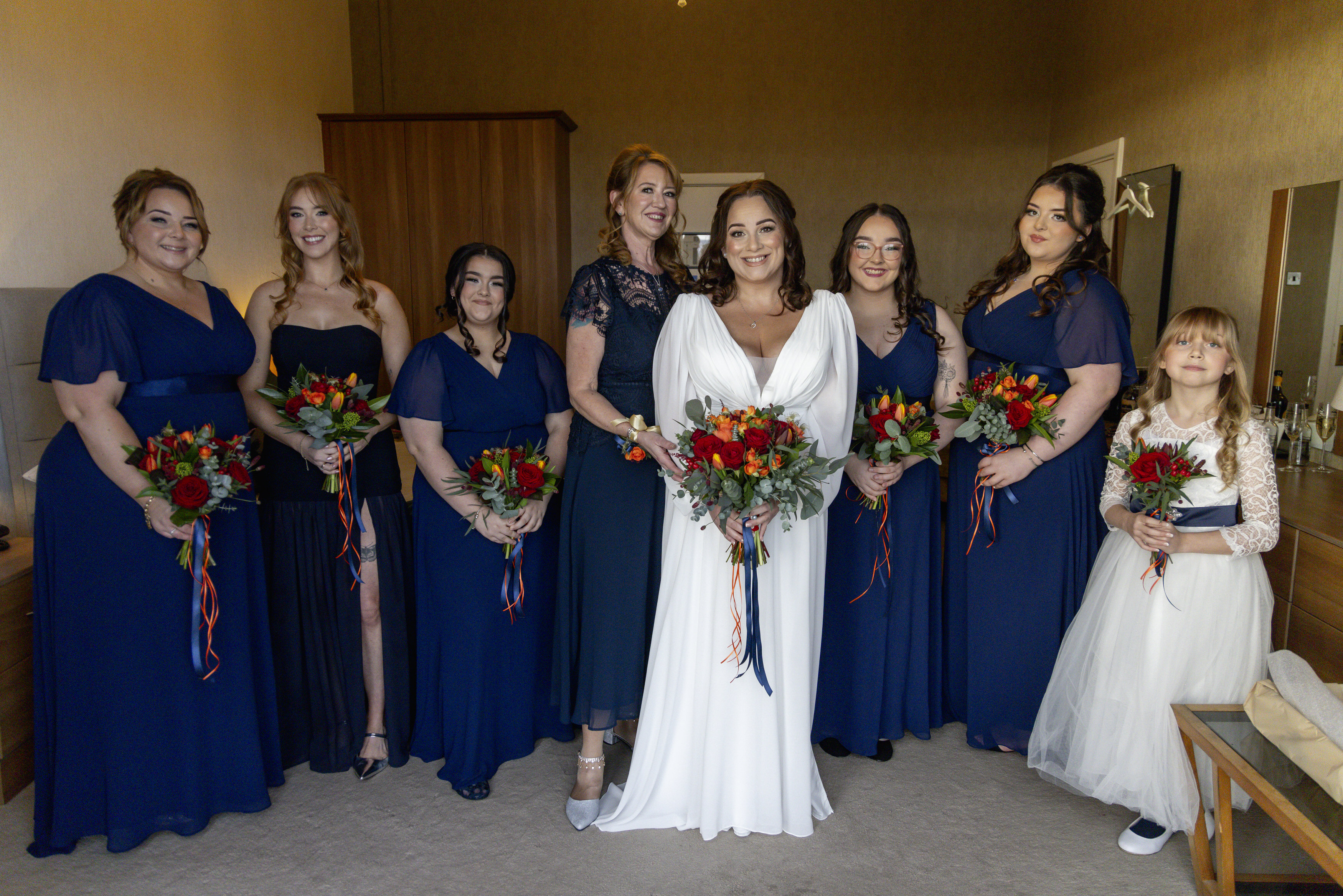 Claire and her bridesmaids 