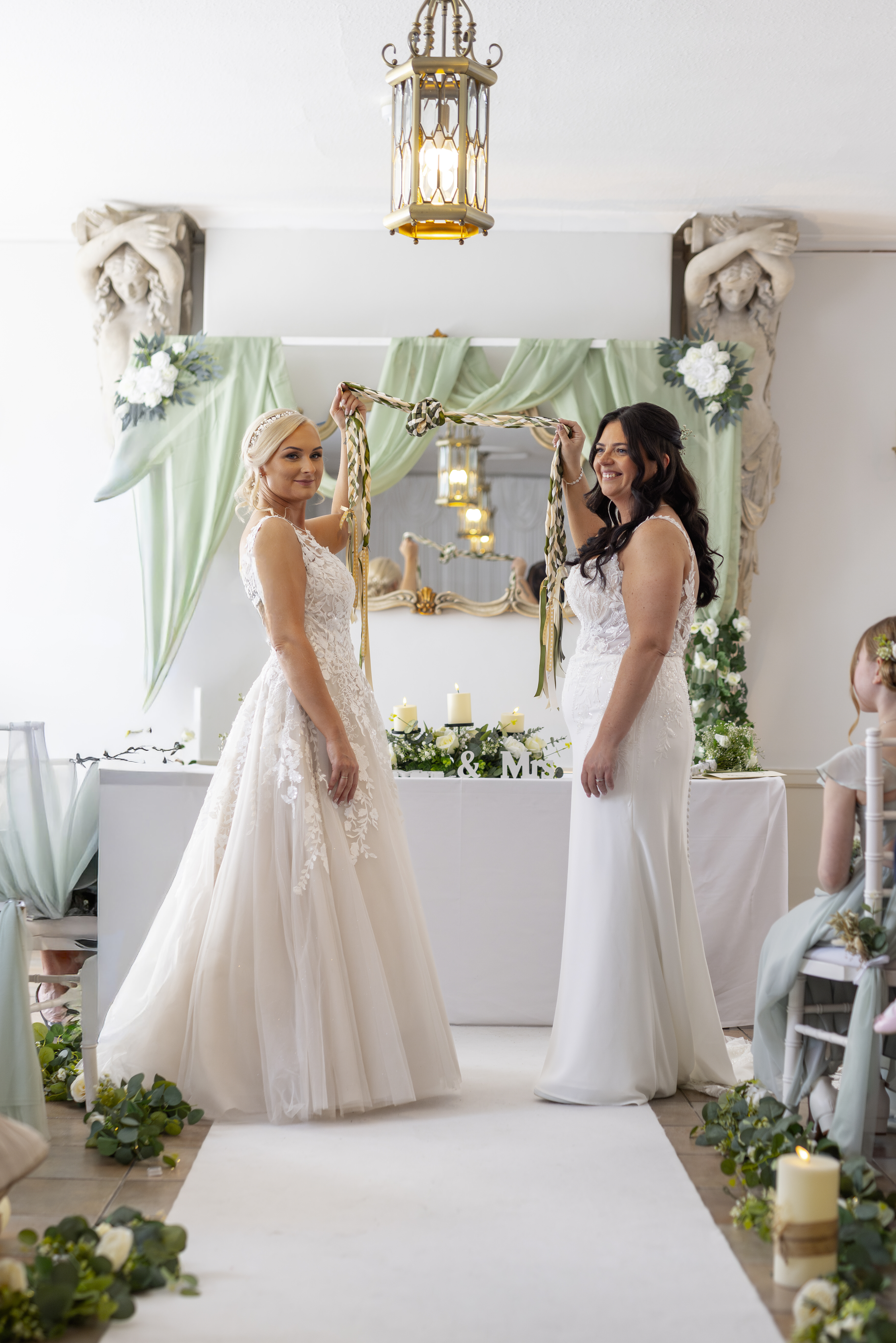 Sophie and Hollie tie the knot
